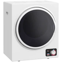 HOMCOM Secador de Roupa Elétrico Portátil 850W Capacidade 33L 4 Modos de Operação Aço Inoxidável 49x40,5x60 cm(m-1)