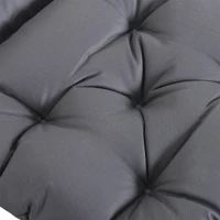 Pernă pentru banc de grădină Outsunny, pernă pentru balansoar, pernă pentru canapea 3 locuri mare confort 100 x 98 x 8 cm gri(m-5)