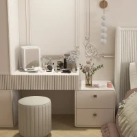 HOMCOM Kosmetik Kühlschrank 10L Extra Leise 12V/240V zum Kühlen und Erwärmen Kleiner Kühlschrank für Schlafzimmer Make-up(m-2)