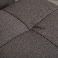 Scaun de masaj HOMCOM cu taburet, 360° rotativ, electric, cu funcție de întindere și spațiu de depozitare, scaun de relaxare pentru televizor, poliester, maro(m-4)