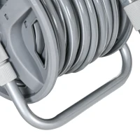 Outsunny Enrolador de Mangueira de Rega 20M+2M Bico de Pulverização Ajustável 2 em 1 para Fixar Na Parede ou Colocar(m-5)