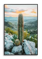 Mauro Ferretti Pictura Pe Panza, Cu Rama, Cactus -A- Cm 60X4X88(m-1)