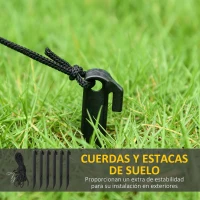 Outsunny Calabaza Inflable de Halloween con Gato de 6 Pies con Luces LED IP44 e Inflador para Fiestas 160x100x180 cm Naranja(m-5)