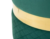 Mauro Ferretti Puf Cu Depozitare Sheffild Verde Set 2 Bucăți Cm Ø 37X42-28X33(m-5)