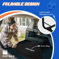 SPORTNOW Poarta de Fotbal cu Iluminare LED pentru Copii(m-5)