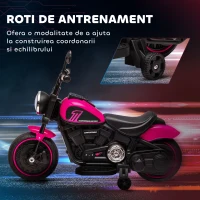Homcom Motocicleta Electrica Copii 18‑36 Luni – Cu Faruri & Roti Suplimentare(m-5)