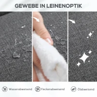 HOMCOM Fotoliu de ridicare, fotoliu electric de relaxare cu funcție de masaj, fotoliu capitonat cu funcție de ridicare, oțel, material textil, Gri(m-5)