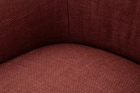 Mauro Ferretti Fotoliu rotativ Siena bordeaux cm 83,5x66x80 (înălțime șezut cm 42)(m-8)
