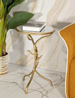 Mauro Ferretti Măsuță Mică Birds Marble, Diametru 38 Cm, Înălțime 60 Cm(m-6)