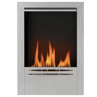 HOMCOM Lareira a Etanol em Aço Inoxidável Capacidade de 0,9 Litro Vidro Temperado Queima Até 3,3 Horas Prateado(m-7)