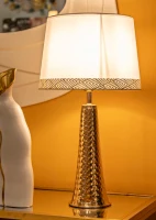 Mauro Ferretti Lampă De Masă Tower Aurie Cm Ø 30X52(m-6)