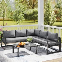 Outsunny 3-delig Tuinset(m-10)