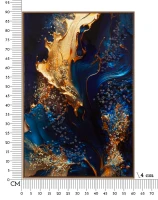 Mauro Ferretti Pictura Pe Panza, Lacuita, Cu Rama,  -A- Cm 60X4X88(m-7)