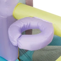 AIYAPLAY Hüpfburg, Piscină cu Bile, 2 Tobogane, Țesătură Oxford, Rezistent la UV, Blower, Colorat(m-5)