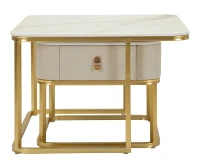 Mauro Ferretti Set De 2 Măsuțe De Cafea Beauty,  70 X 70 X 48 Cm Și 50 X 50 X 43,5 Cm(m-7)