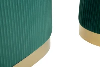 Mauro Ferretti Banca Cu Depozitare Și Taburet Shopy Green Set 3 Bucăți Cm 80X37X42-29X33(m-5)