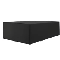 Outsunny Copertura per mobili da giardino in tessuto Oxford impermeabile anti-UV, 222 x 155 x 67 cm, Nero(m-7)