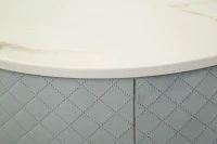 Mauro Ferretti Noptiera Cu Puf, Albastru, Cm Ø 52X70 - Ø 36X37(m-5)