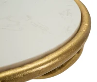 Mauro Ferretti Măsuță Mică Birds Marble, Diametru 38 Cm, Înălțime 60 Cm(m-3)