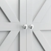 HOMCOM Dulap de depozitare deasupra toaletelor, dulap de baie cu 2 uși raft 58,5L x 23l x 170H cm alb(m-5)