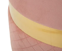 Mauro Ferretti Puf Cu Depozitare Sheffild Roz Set 2 Bucăți Cm Ø 37X42-28X33(m-5)