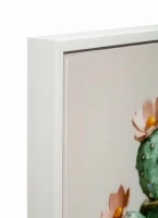 Mauro Ferretti Tablou Imprimat Pe Pânză Lacuită, Cu Ramă, Model ,,Borcan Cu Cactus", Varianta C, Dimensiuni 40 X 2,8 X 40 Cm(m-2)