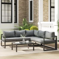 Outsunny 3-delig Tuinset(m-2)