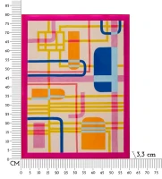 Mauro Ferretti Pictura Pe Panza Lacuită Cu Lac Acrilic Și Ramă  -A- Cm 60X3,3X78(m-7)