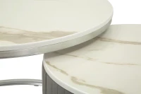 Mauro Ferretti Set De 2 Masute De Cafea Grays  Cm Ø 70X45-50X38(m-6)