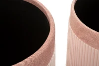 Mauro Ferretti Set De 3 Pufuri Cu Spatiu De  Depozitare, Roz, Cm Ø 40,5X49,5-35X42-31X36(m-8)