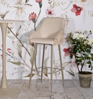 Mauro Ferretti Scaun De Bar Alaska -A- Set 2 Bucăți Cm 52X46X111 (Înălțime Șezut Cm 78)(m-9)