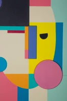 Mauro Ferretti Tablou Pictat Pe Panza, Picassy, Cu Rama -B- Cm 50X3,3X68(m-4)