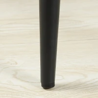 HOMCOM Conjunto de 2 Bancos de Bar Cadeiras Altas Efeito Veludo e Aço Preto com Apoio para os Pés e Braços Altura 67 cm Cinzento(m-4)