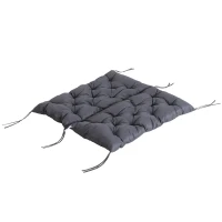 Pernă pentru banc de grădină Outsunny, pernă pentru balansoar, pernă pentru canapea 3 locuri mare confort 100 x 98 x 8 cm gri(m-6)