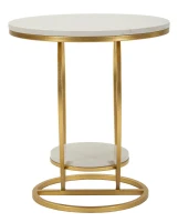 Mauro Ferretti Măsuță Inimă Aurie, Diametru 40 Cm, Înălțime 45,5 Cm(m-5)