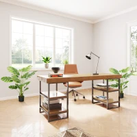 HOMCOM Lot de 2 plante artificiale Monstera deliciosa cu ghiveci inclus, înălțime 120 cm, pentru interior, decor(m-2)