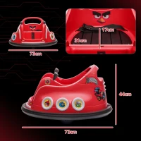 AIYAPLAY Mașină Bumper pentru Copii, Cu Rotație de 360°, Pentru 3-5 Ani, Cu Telecomandă, Muzică, Roșu(m-3)