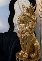 Mauro Ferretti Statuie Leul Rege Shant, 30 X 42 X 74 Cm(m-11)