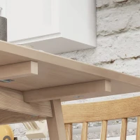 HOMCOM Mesa de Cozinha Dobrável Mesa de Jantar Dobrável com Tampo Rebatível em Madeira para 2 a 4 Pessoas Madeira Natural(m-4)