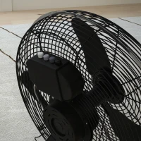 HOMCOM Ventilator de masă ventilator electric cu 4 trepte de viteză, unghi ajustabil de 120 de grade negru(m-5)