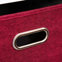 HOMCOM Mobilier de colț pentru depozitare mobilier pentru copii unitate de depozitare 9 nișe 3 sertare din material netesut MDF alb(m-4)