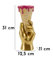 Mauro Ferretti Ghiveci Conic Pentru Flori, 12,5 X 11 X 31 Cm(m-9)