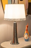 Mauro Ferretti Lampă De Masă Tower Argintie Cm 30 X 52(m-6)