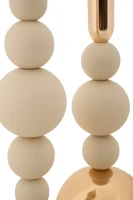 Mauro Ferretti Suport Lumanare Set Crem 2 Bucati  Cm 10X24-10 X 29,3(m-3)