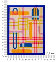 Mauro Ferretti Pictura Pe Panza Lacuită Cu Lac Acrilic Și Ramă -B- Cm 60X3,3X78(m-6)