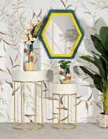 Mauro Ferretti Set De 2 Masute Inalte Cm Ø 50X90-40X68(m-7)