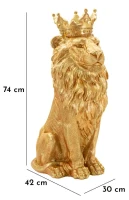 Mauro Ferretti Statuie Leul Rege Shant, 30 X 42 X 74 Cm(m-12)