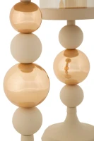 Mauro Ferretti Set 2 Suporturi Lumanare Crem Cm Ø10X32-10X34(m-4)