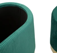 Mauro Ferretti Banca Cu Depozitare Și Taburet Shopy Green Set 3 Bucăți Cm 80X37X42-29X33(m-3)