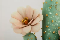 Mauro Ferretti Tablou Imprimat Pe Pânză Lacuită, Cu Ramă, Model ,,Borcan Cu Cactus", Varianta D, Dimensiuni 40 X 2,8 X 40 Cm(m-3)